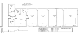 Floor plan diagram of studios